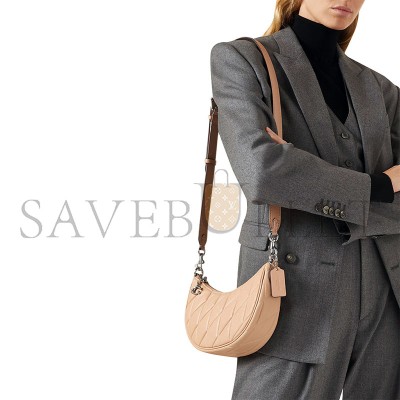 COACH MIRA QUILTED SHOULDER BAG IN LEATHER (24*15*6cm) 